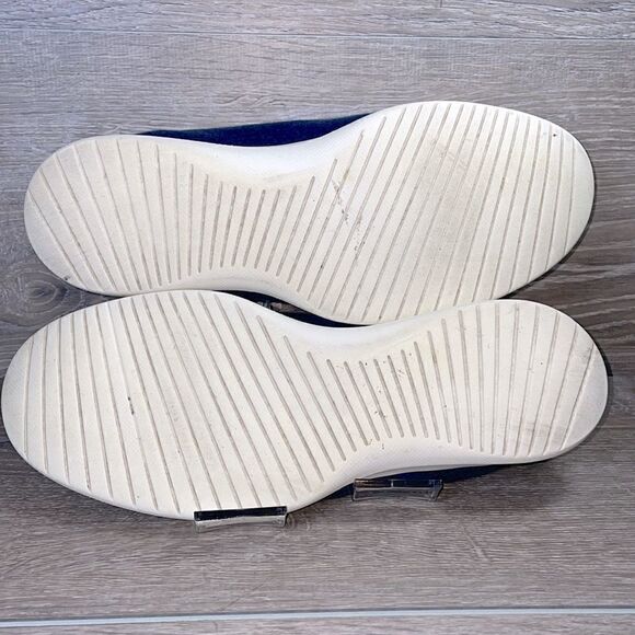 Allbirds Merino Wool Runners Mens Size 11 Tuke Midnight Cream Sneakers - Picture 8 of 12